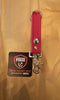 Leather Keychain - Red